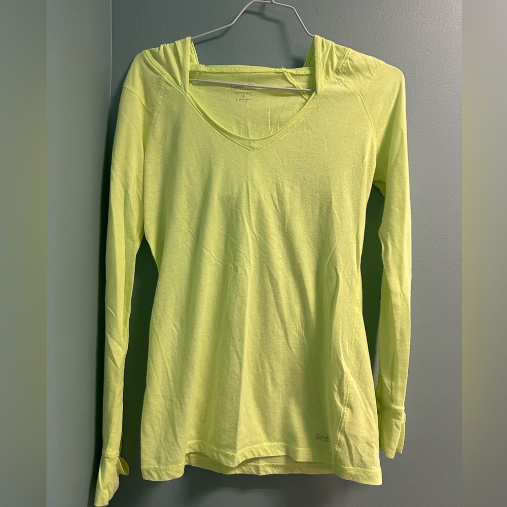 Neon Calvin Klein Performance Ling Sleeve Shirt